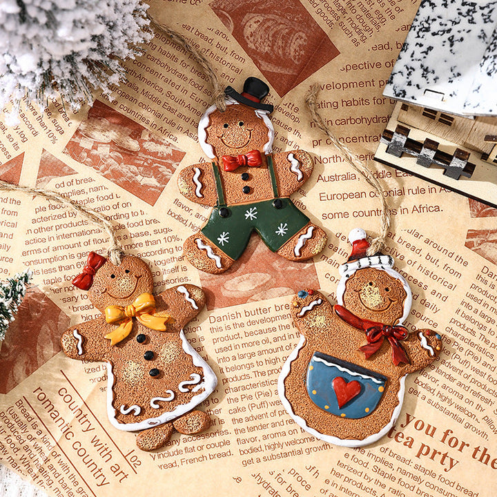 Decorative Christmas figure in gingerbread man design