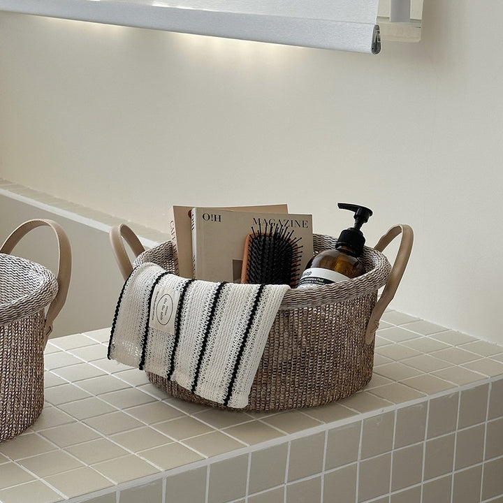 Woven Bathroom Storage Basket