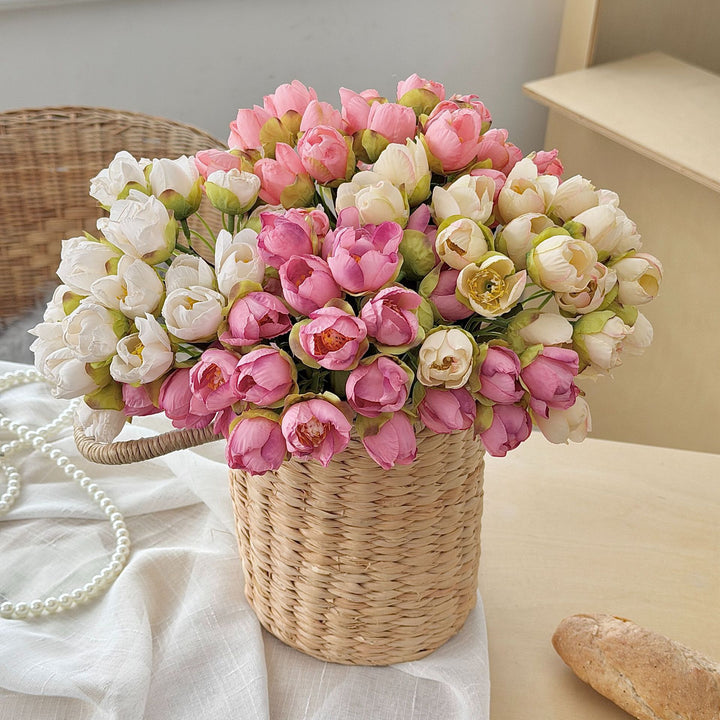 Realistic Artificial Tulip Bouquet