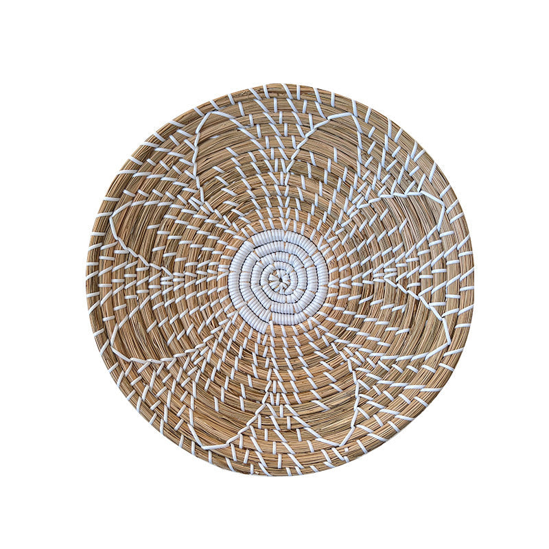 Handcrafted coaster made of natural fiber