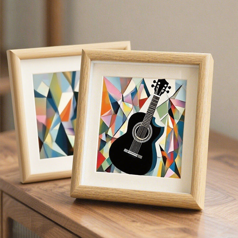 Geometric Guitar Art Frame