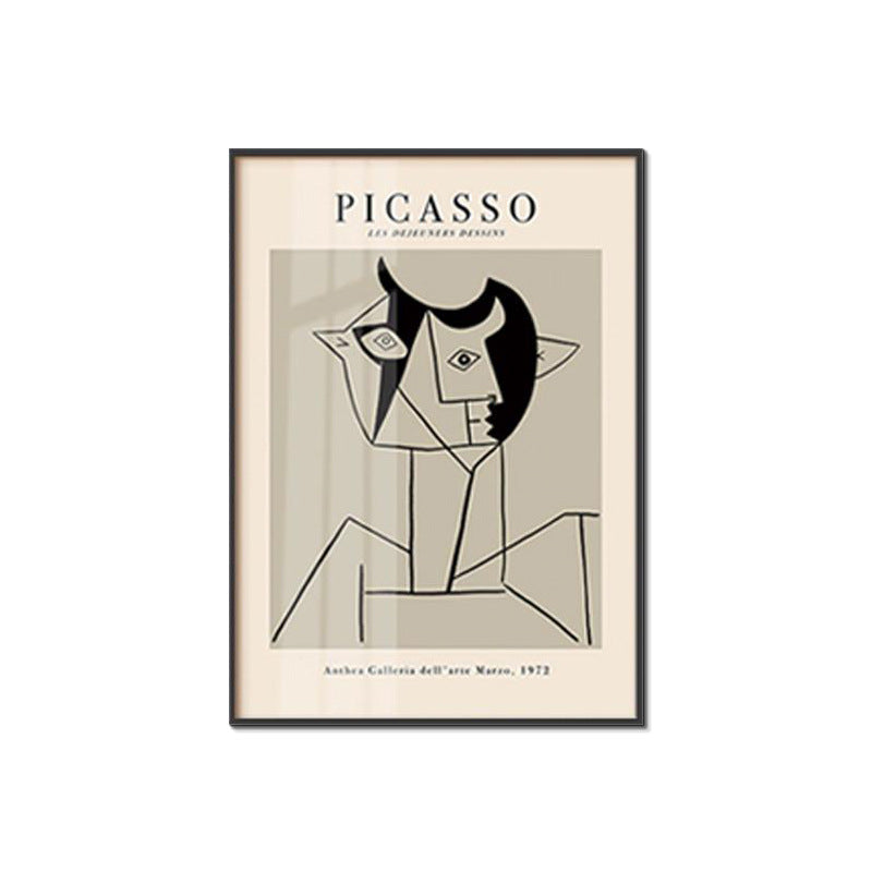 Framed Abstract Line Art Print