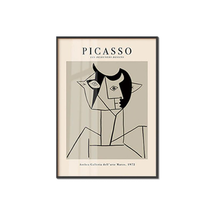 Framed Abstract Line Art Print