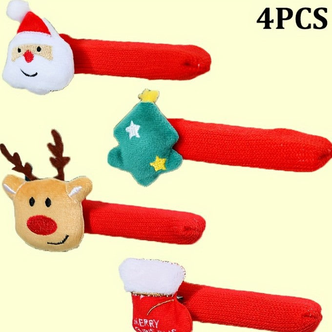 Door handle decoration with Santa Claus