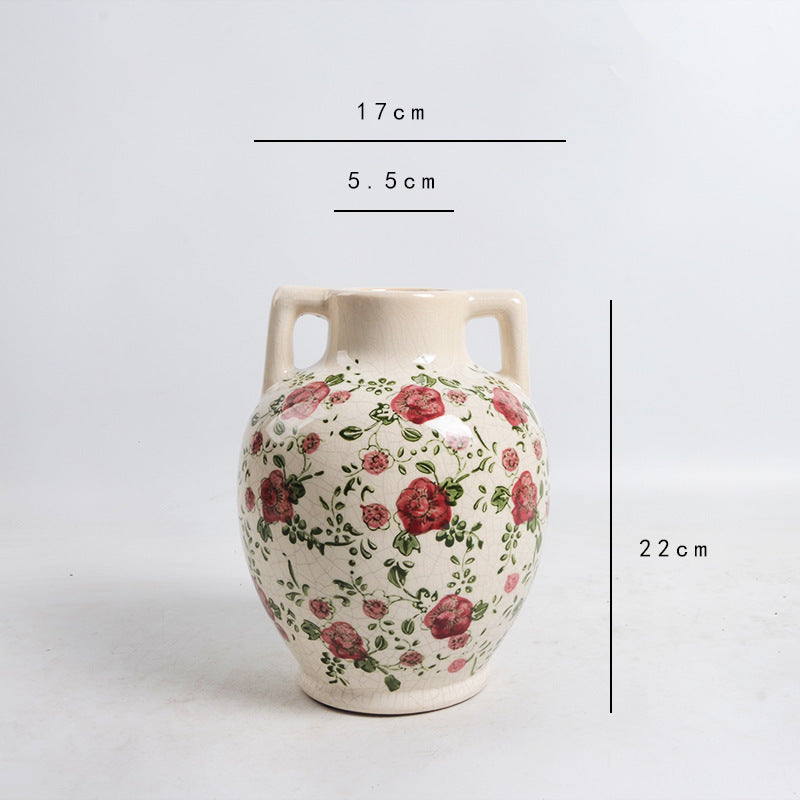 Floral Ceramic Flower Pot