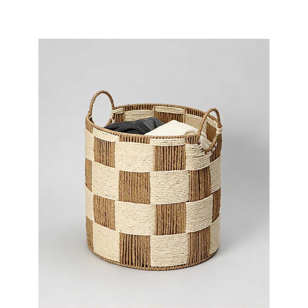 Storage basket with handles