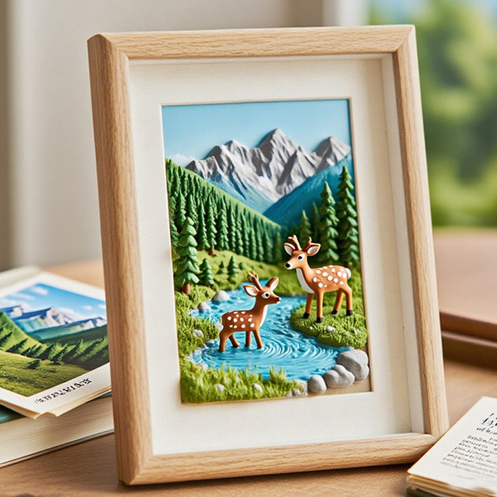 3D Nature-Themed Picture Frame