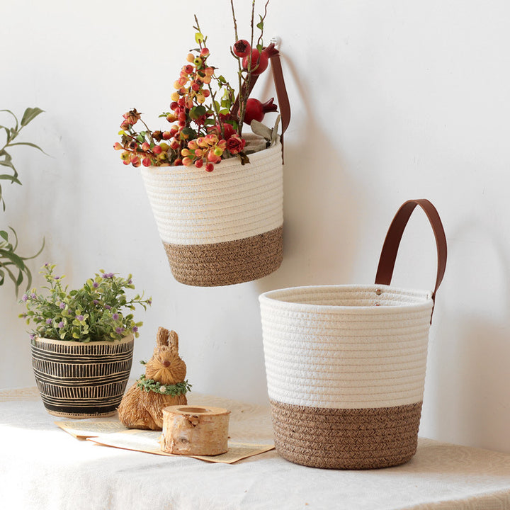 Handcrafted storage basket