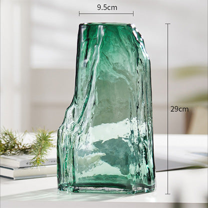 Artistic Textured Glass Vase