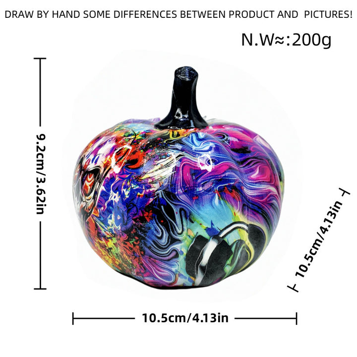 Artful Halloween pumpkin figure