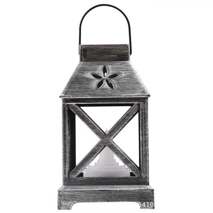 Vintage Lantern with Floral Design