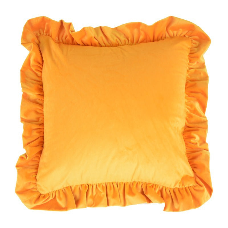 Ruffled Decorative Throw Pillow