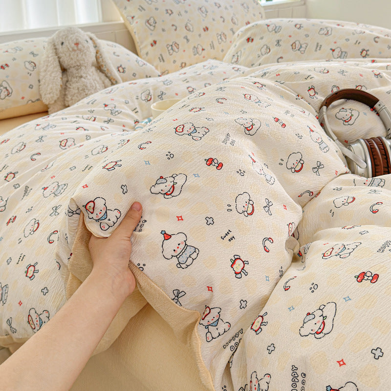 Playful Animal-Themed Bedding Ensemble