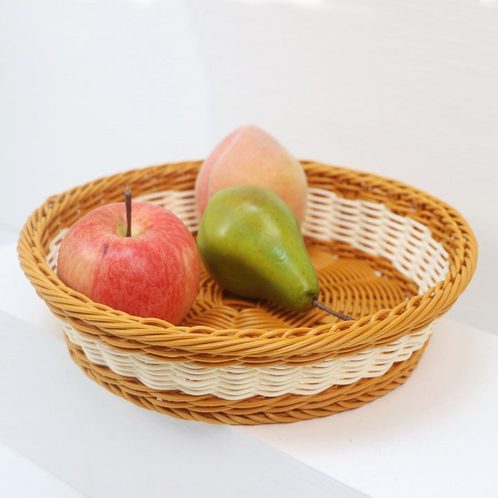 Decorative fruit basket made of handcrafted material