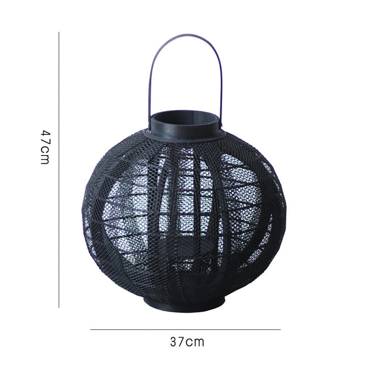 Decorative metal lantern with handle