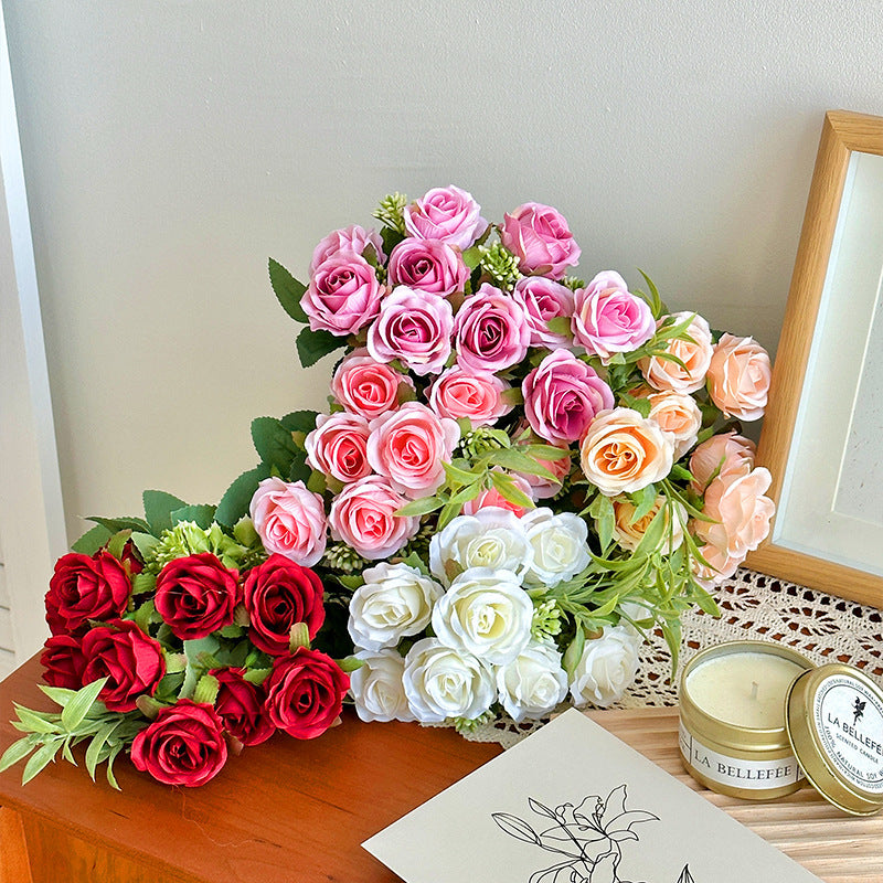 Realistic Artificial Rose Bouquet