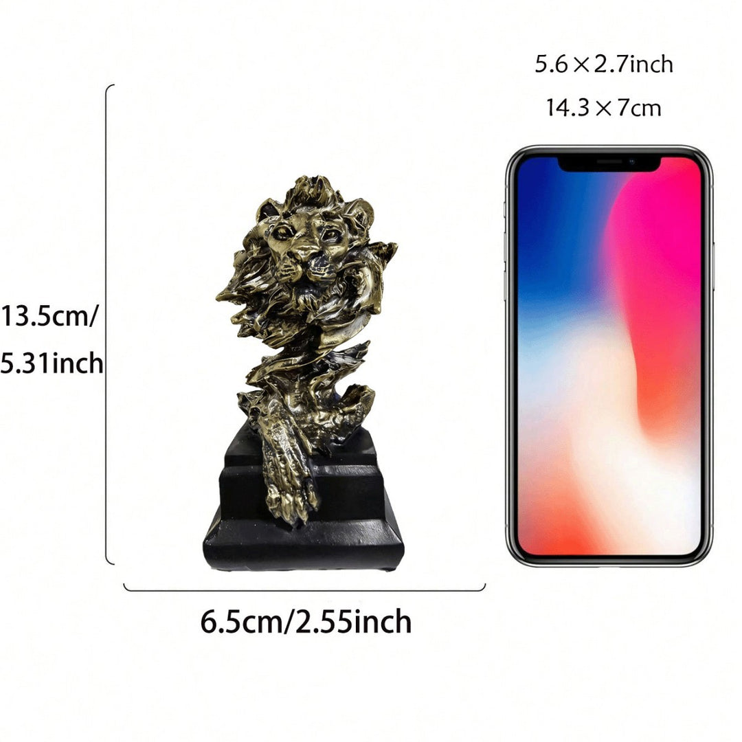 Artistic Lion Head Sculpture