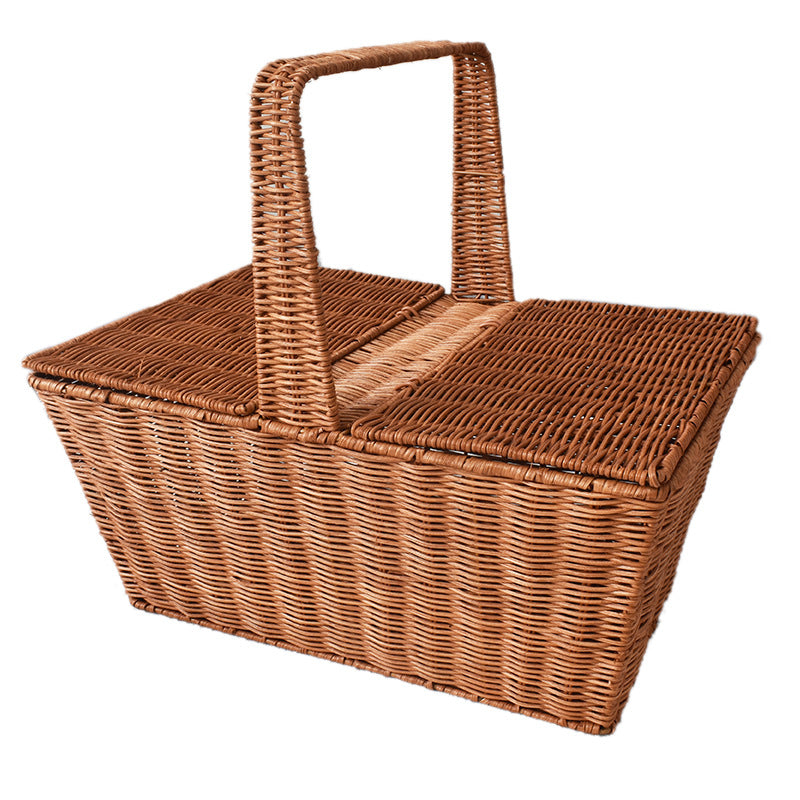 Handcrafted Woven Picnic Storage Basket
