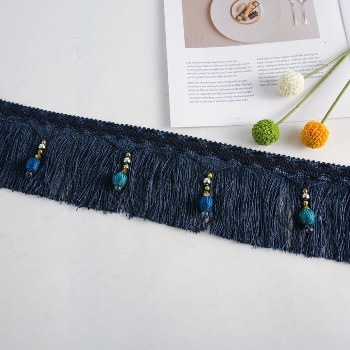 Luxury Fringe Braid with Bead Trim