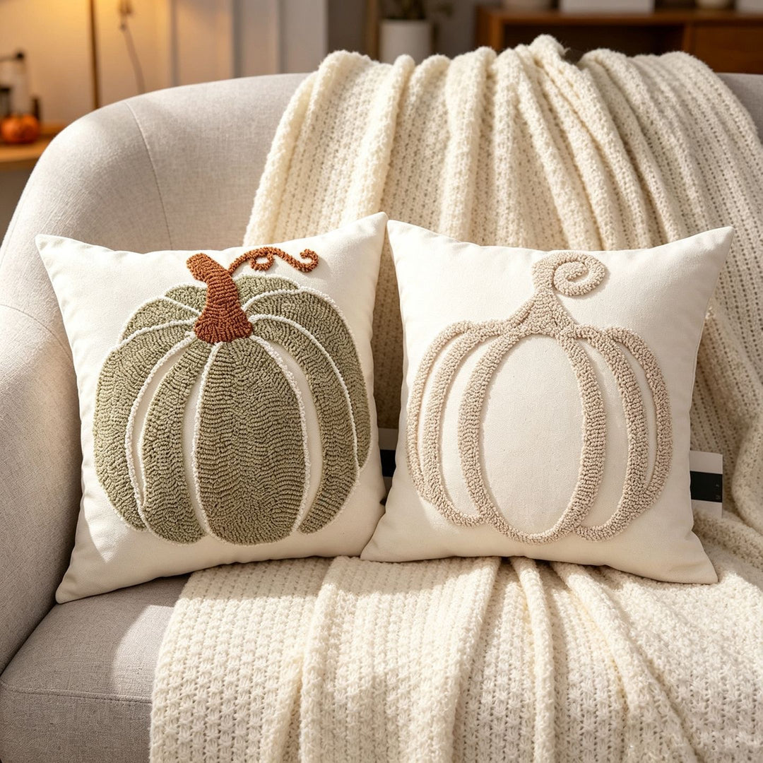 Decorative Textured Throw Pillow for Living Room
