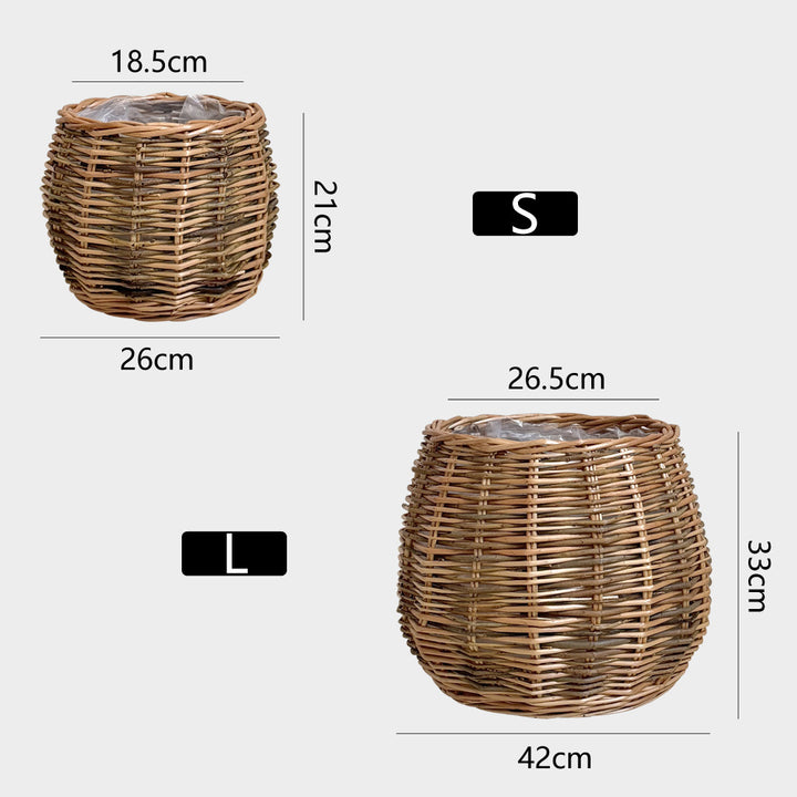 Handcrafted basket with natural flair
