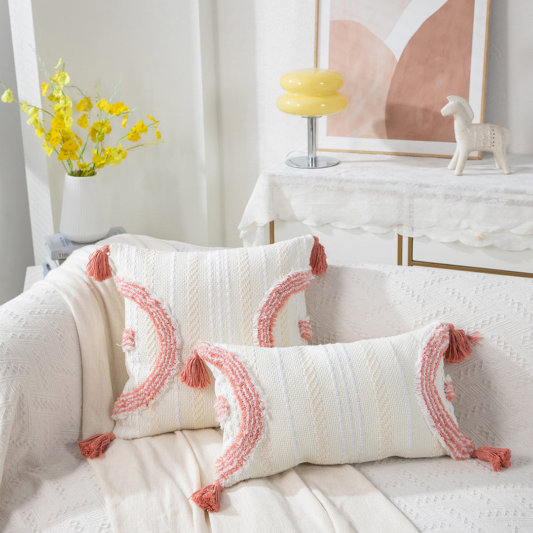 Textured Handmade Decorative Throw Pillow