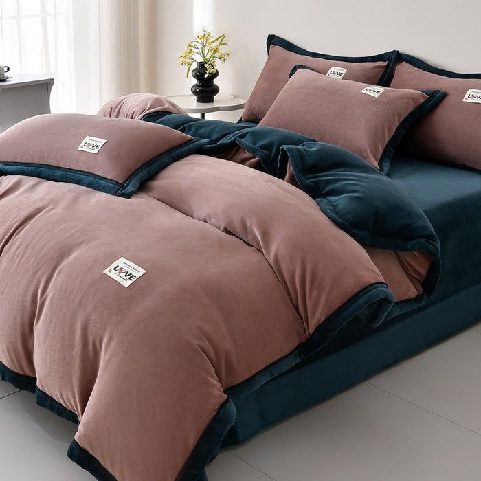 Plush Velvet Comforter Set