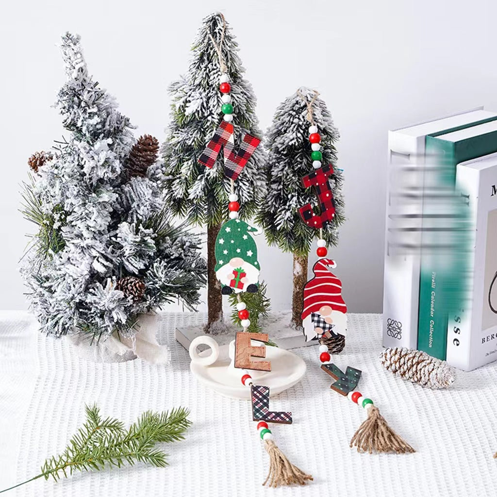 Decorative Christmas ornaments with Santa Claus motif