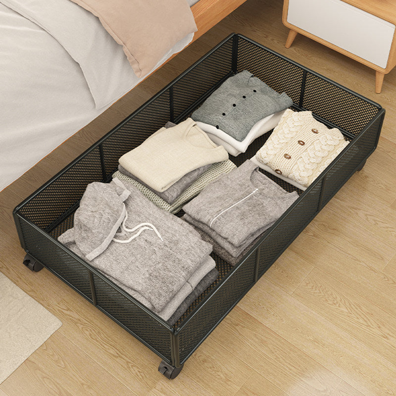 Underbed Roll Storage Basket with Mesh Design