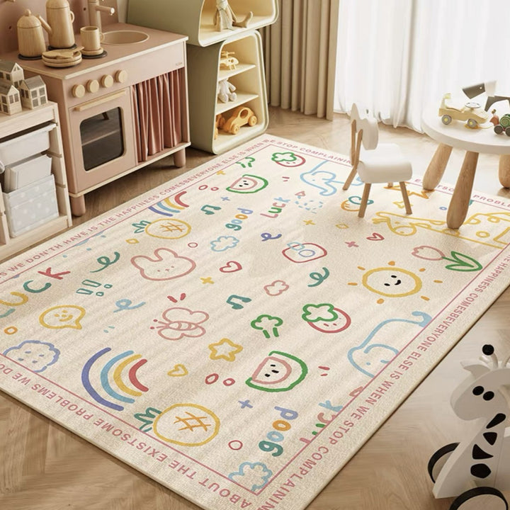 Educational Circus-Themed Area Rug