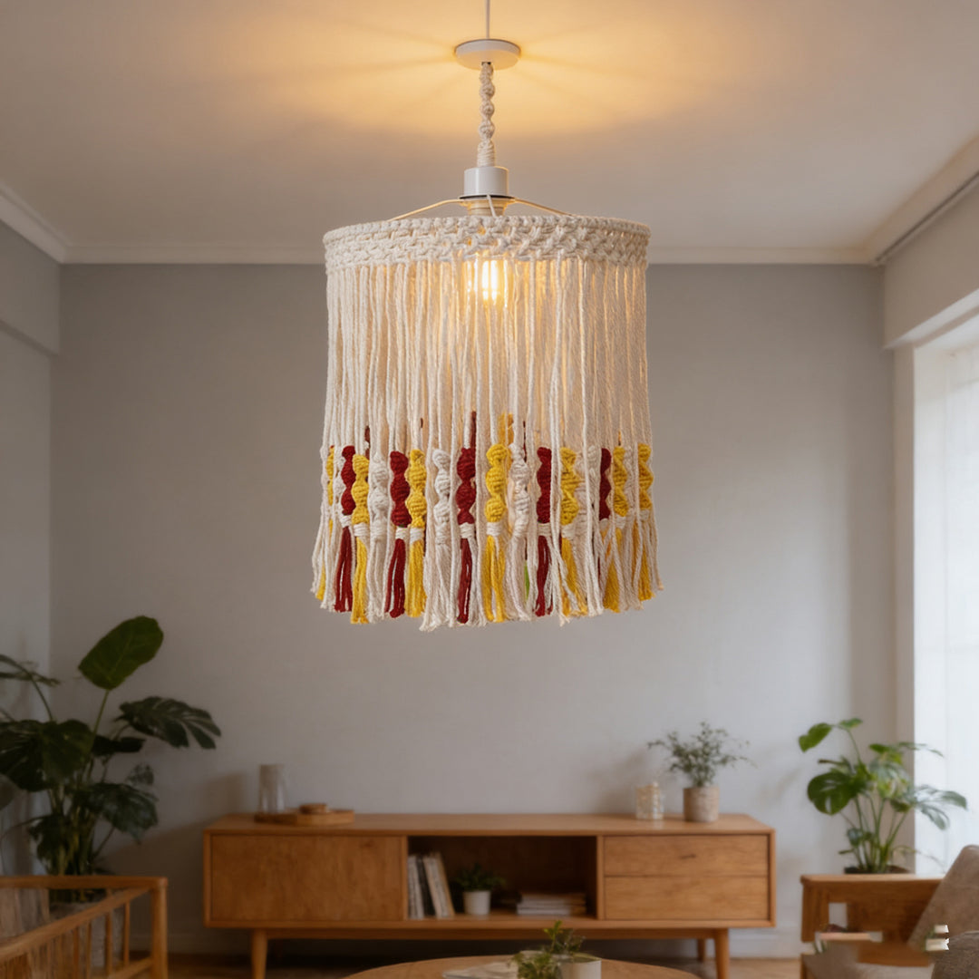 Decorative Macrame Pendant Light Cord