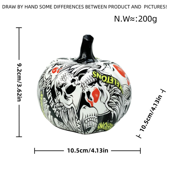 Artful Halloween pumpkin figure