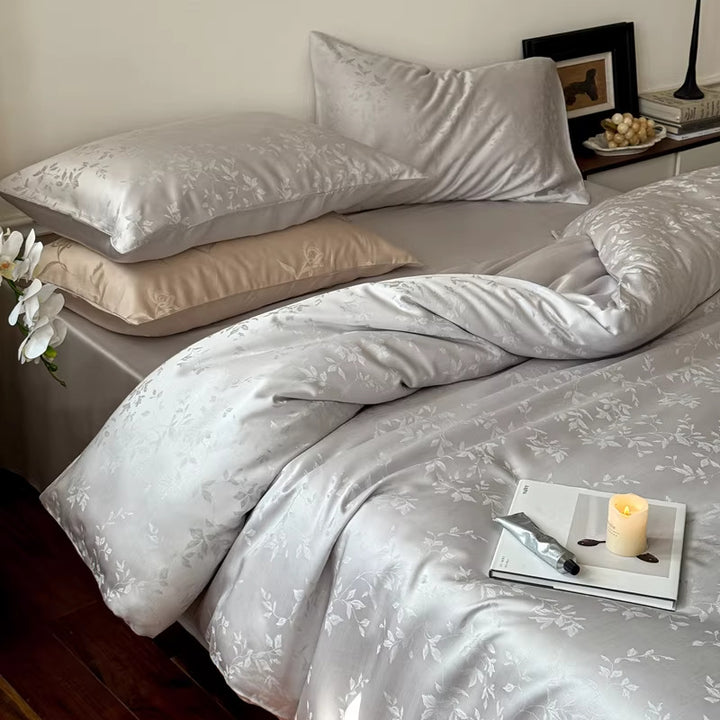 Luxurious Woven Cotton Duvet Cover Set