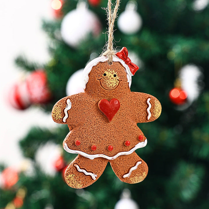 Decorative Christmas figure in gingerbread man design