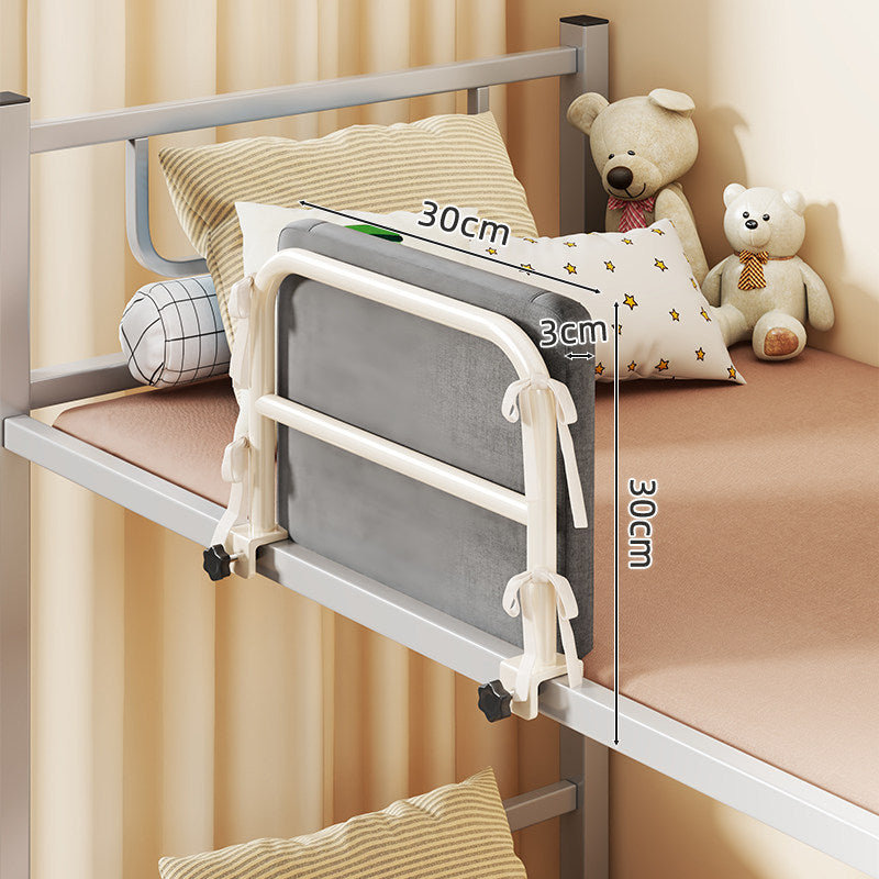 Padded Clamp-Mounted Bed Safety Rail with Fabric Panel