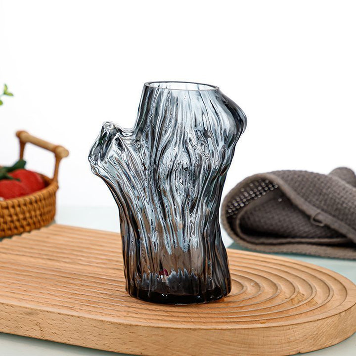 Artistic Textured Glass Vase