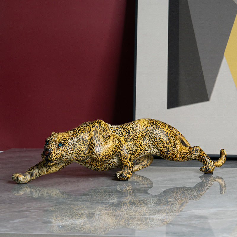 Artful Panther Sculpture made by Hand
