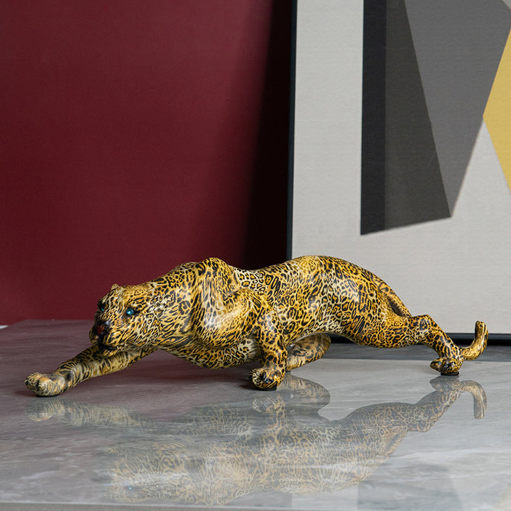 Artful Panther Sculpture made by Hand