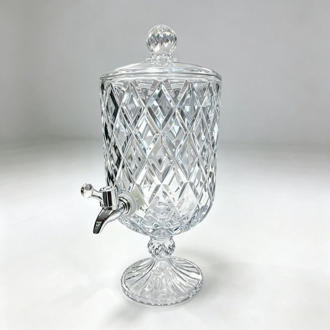 Elegant Crystal Beverage Dispenser