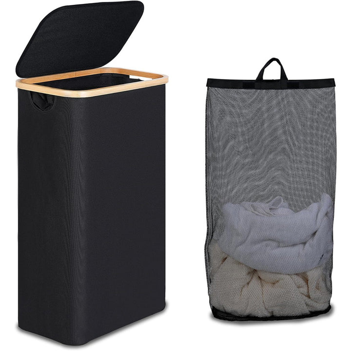 High-quality laundry container with removable inner bag