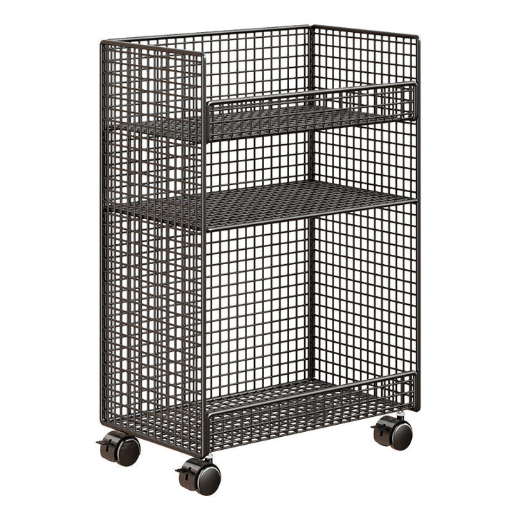 Compact Two-Tier Mesh Desk Book and Stationery Organizer Rack