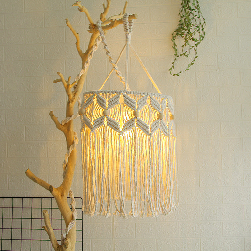 Decorative Macrame Hanging Light Fixture
