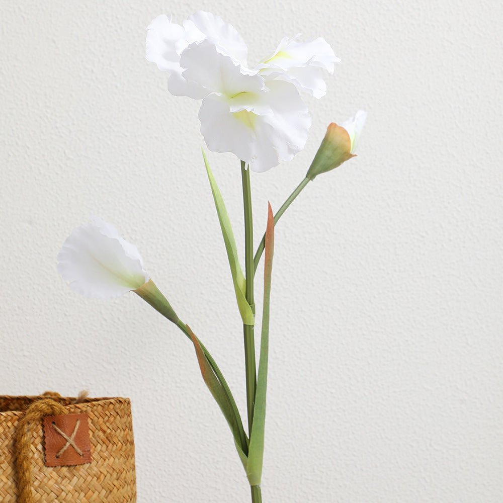 Artificial Iris Flower Stem with Realistic Details