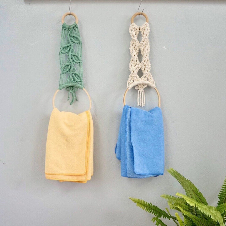 Decorative Macrame Towel Holder