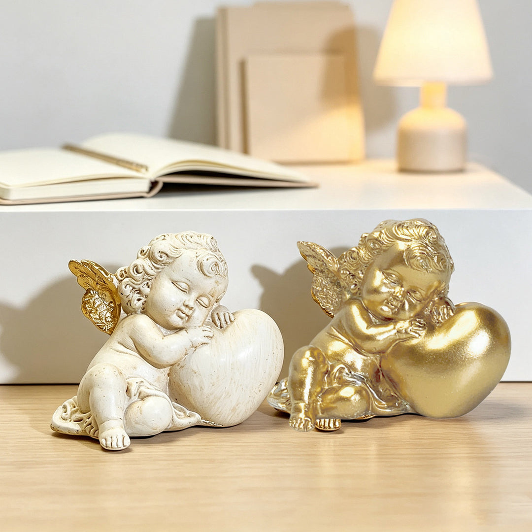 Charming angel figure with heart motif