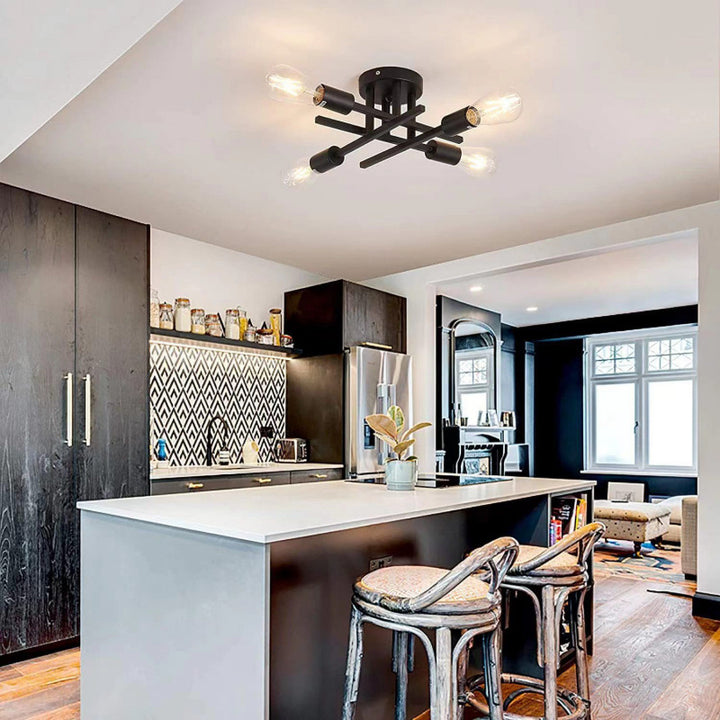 Contemporary geometric ceiling light