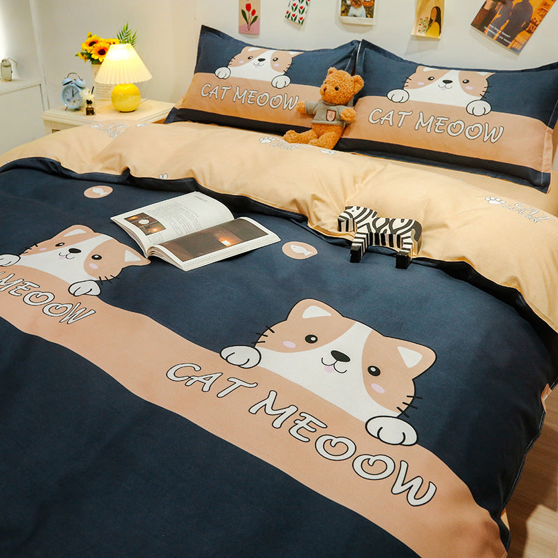Fun Cartoon-Themed Duvet Cover Set
