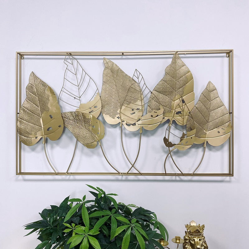 Decorative Metal Leaf Wall Art Sculpture