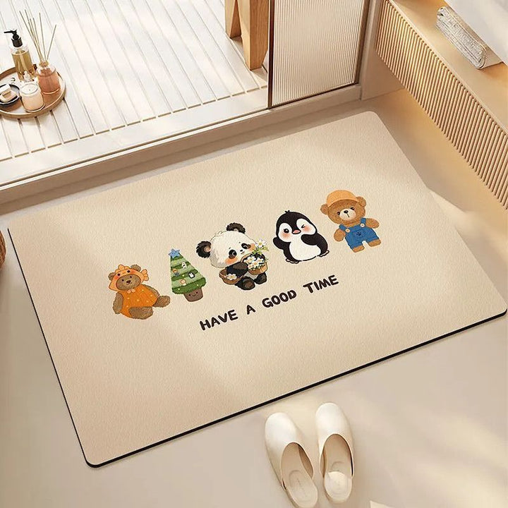 Welcome Home Cartoon Area Rug