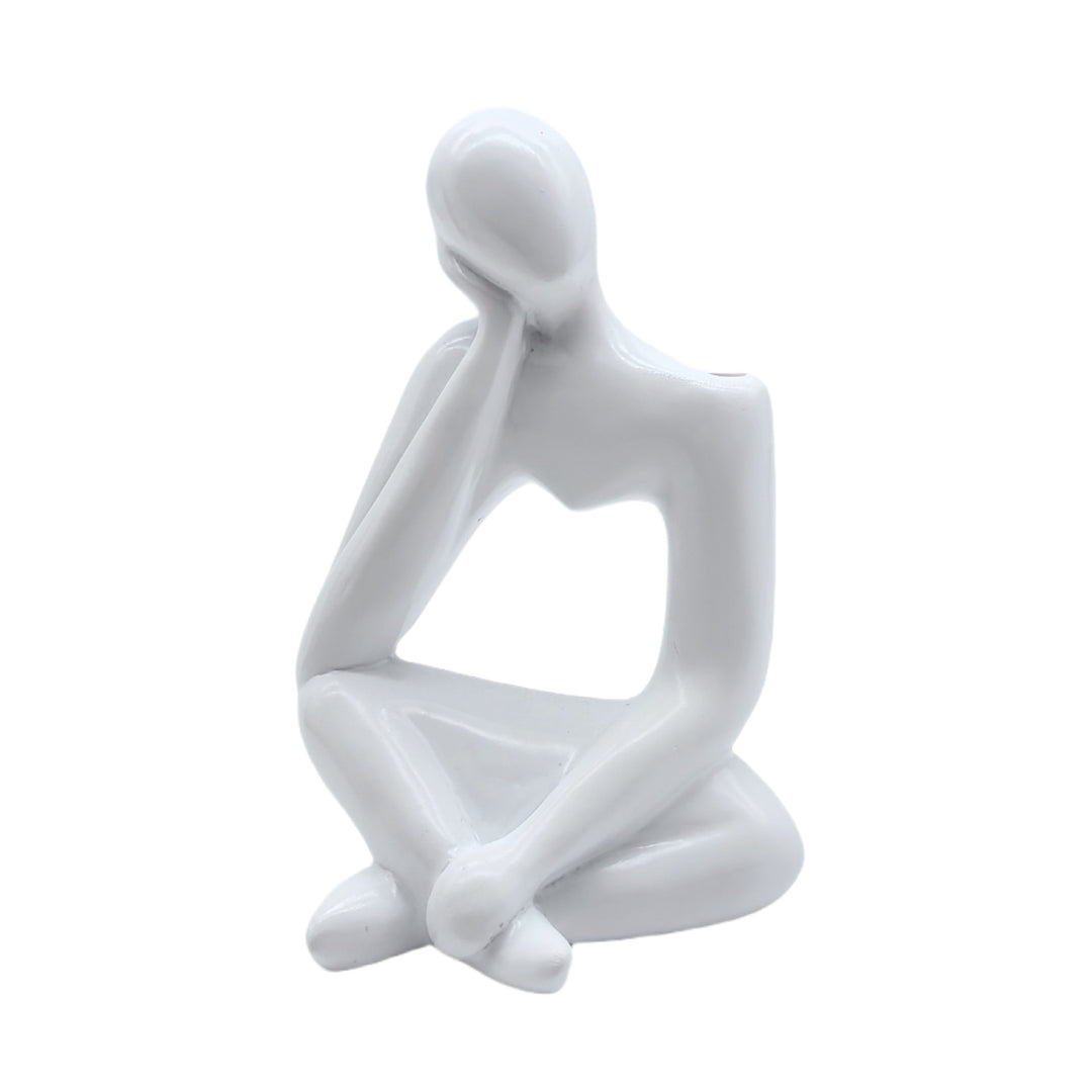 Abstract Sitting Figure Sculpture